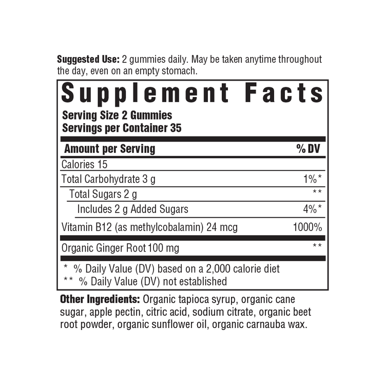 Gummy B12 Energy - Ginger
