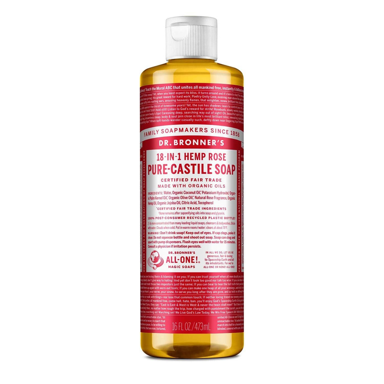 Pure-Castile Liquid Soap Rose