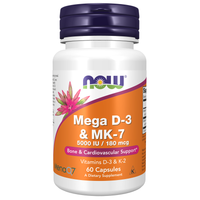 Thumbnail for Mega D-3 & MK-7 - Now Foods