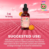 Thumbnail for CoComelon Organic Toddler Multivitamin with Iron Liquid Drops - Mary Ruths Organics