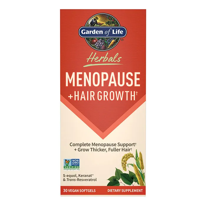 Herbals Menopause + Hair Growth Softgels - Garden of Life