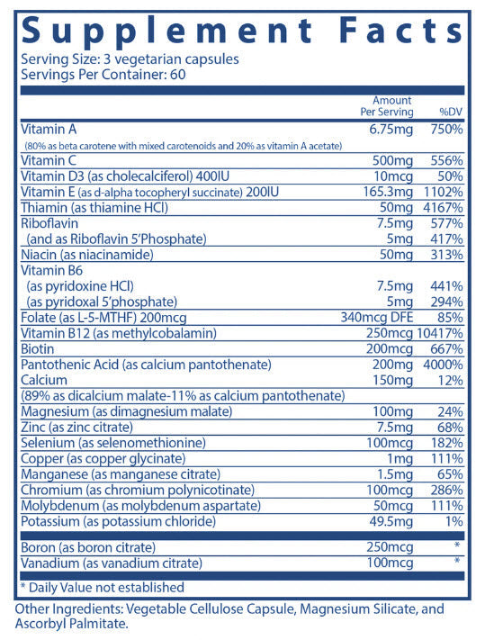 Multi-Nutrients (No Iron/Iodine)