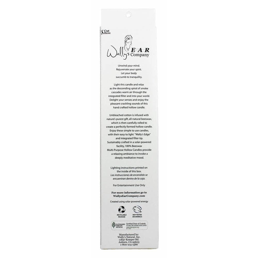Ear Candles Beeswax Unscented - Wallys