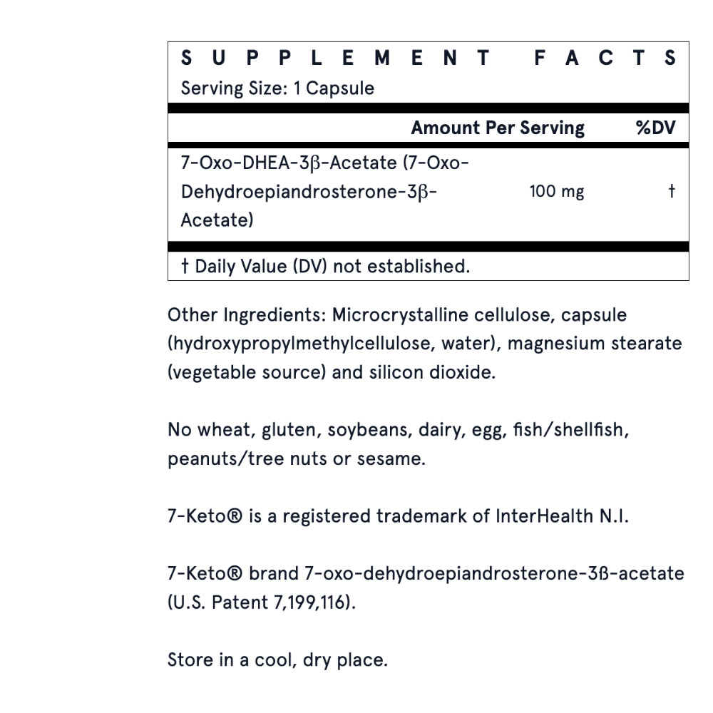 Seven (7)-Keto DHEA