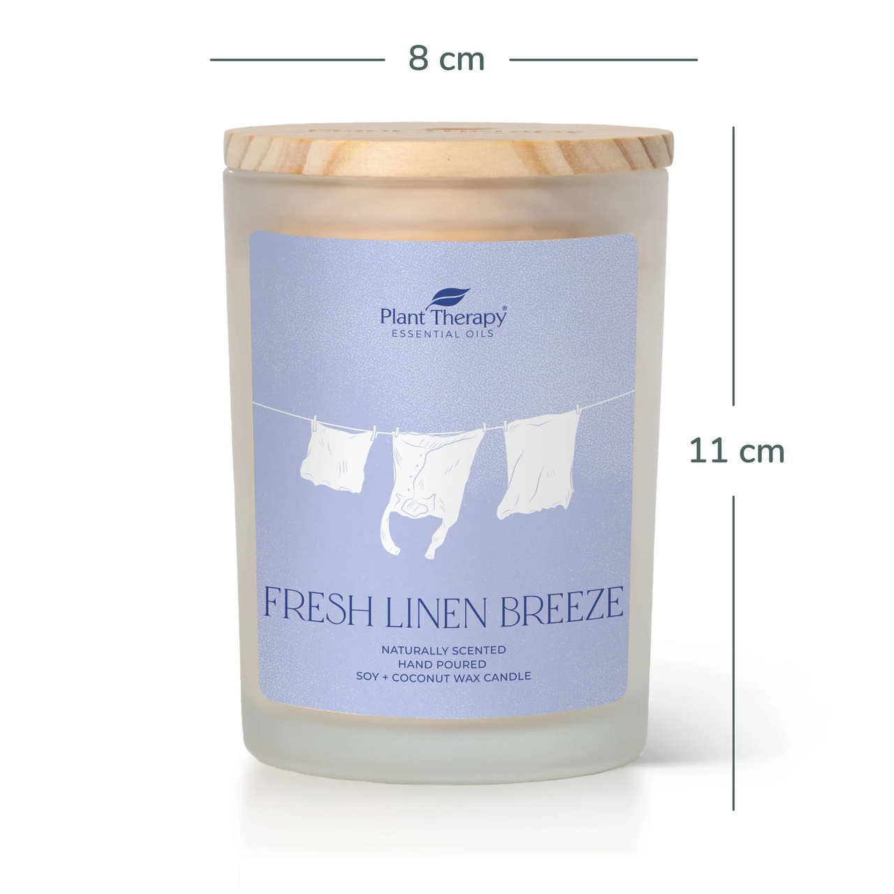 Fresh Linen Breeze Naturally Scented Candle - Plant Therapy