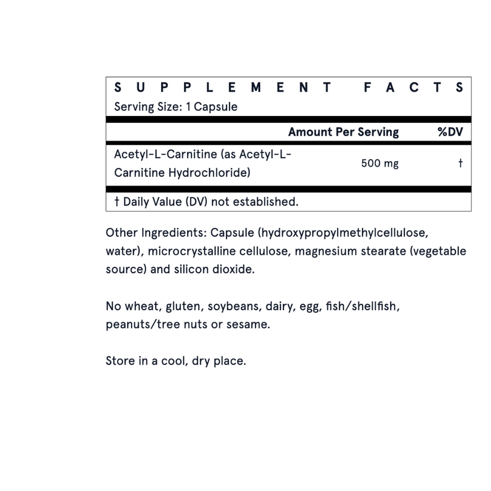 Acetyl L-Carnitine 500 mg