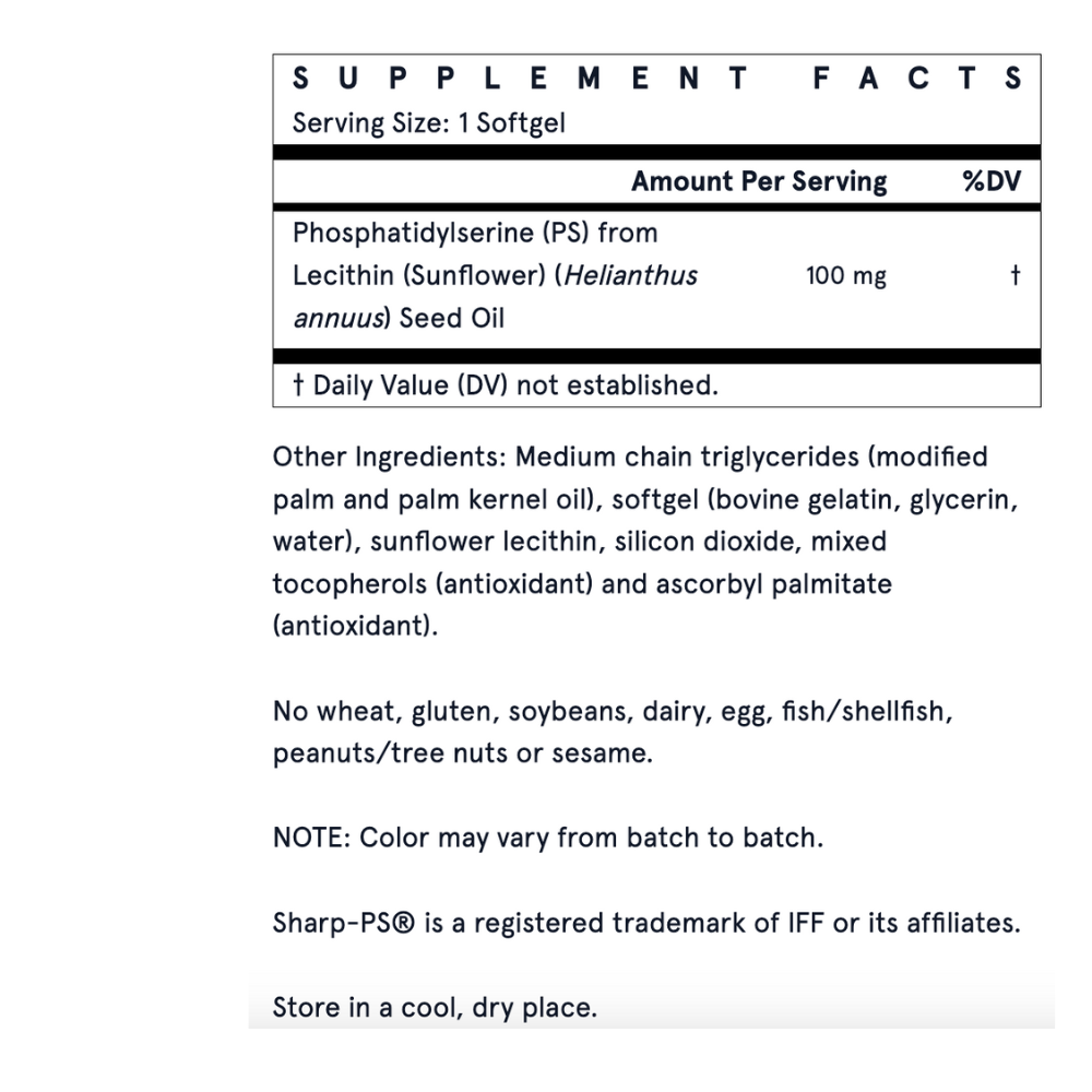 PS 100 - 100mg Softgels