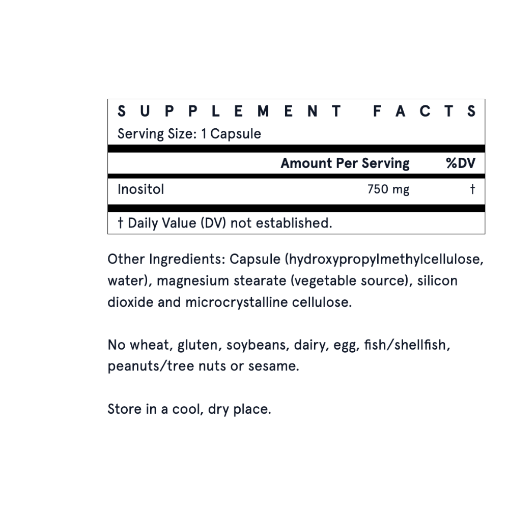 Inositol - 750mg Veggie Capsules