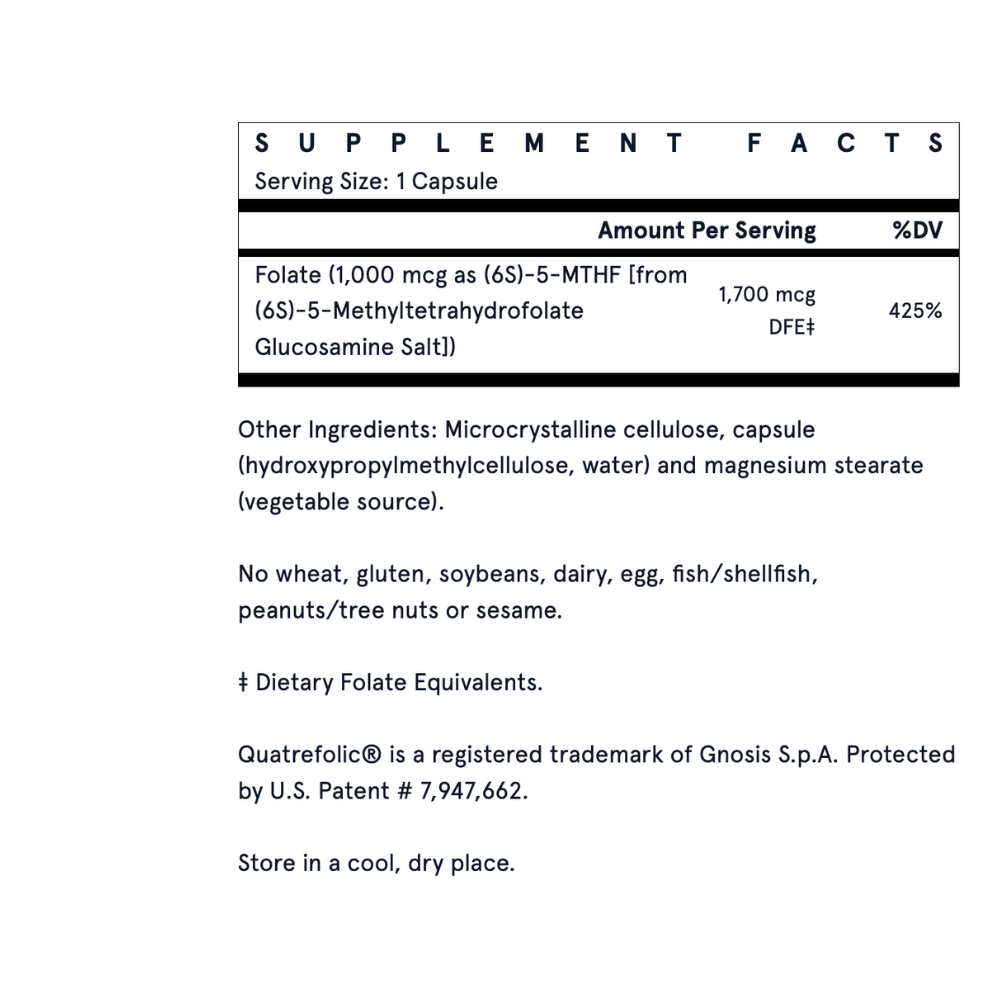 Methyl Folate - 1000mcg