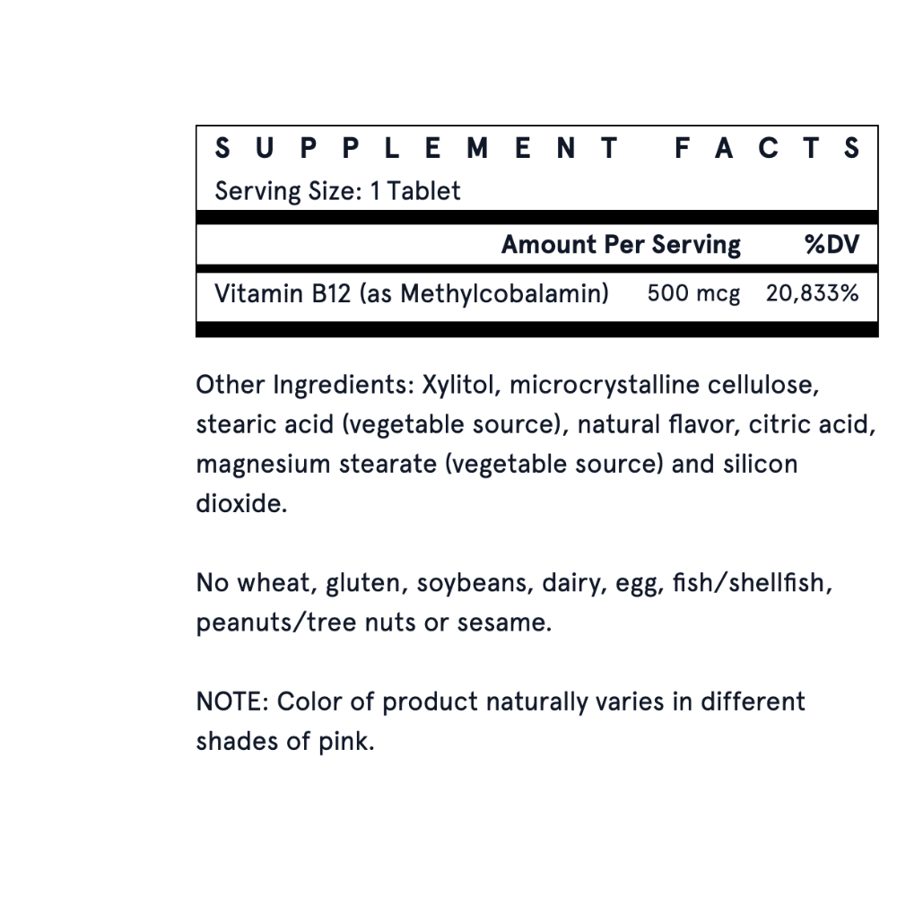 Methyl B-12 Cherry - 500mcg