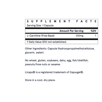 Thumbnail for L-Carnitine - 500mg Veggie Licaps