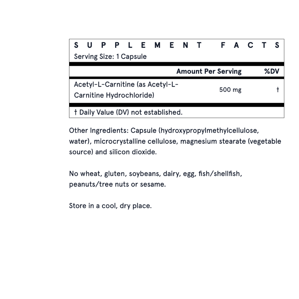 Acetyl L-Carnitine 500 mg