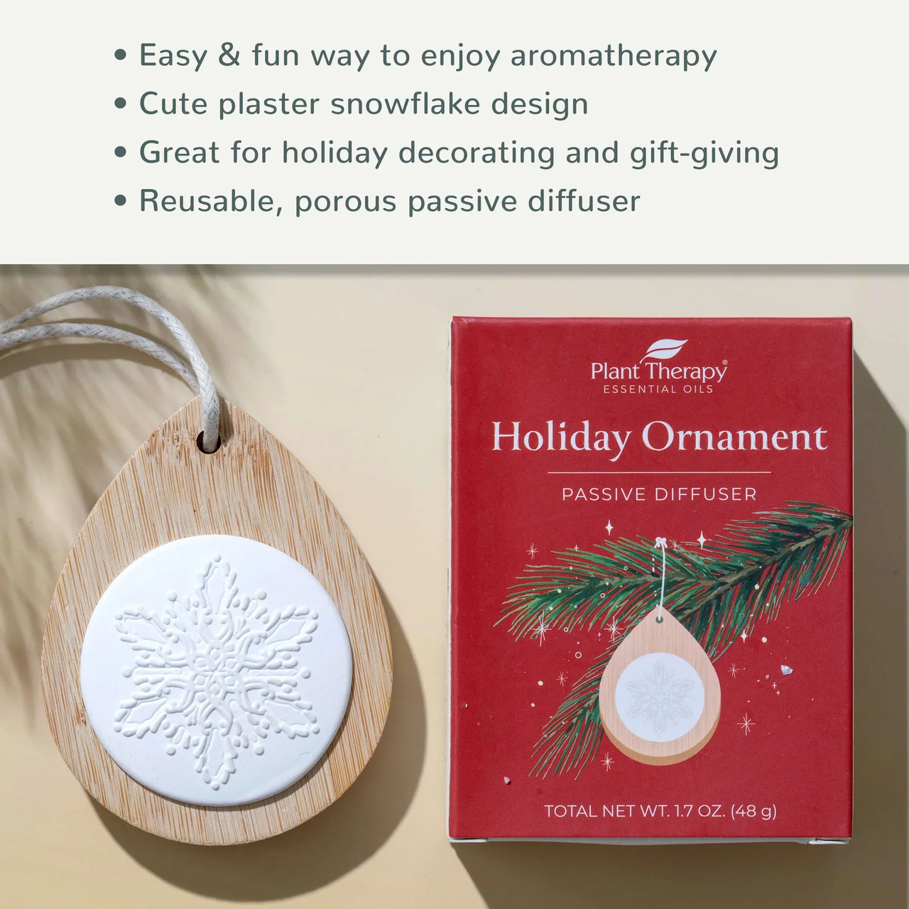 Holiday Ornament Passive Diffuser - Plant Therapy