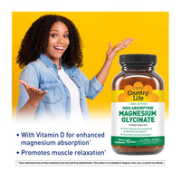 Thumbnail for Dual Action Magnesium Glycinate - Country Life