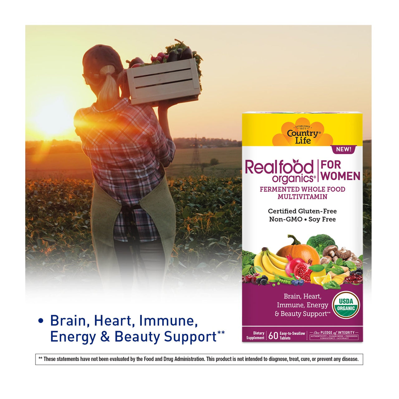 Realfood Organics Multivitamin For Women - Country Life