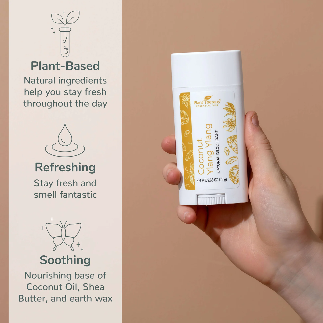 Coconut Ylang Ylang Natural Deodorant - Plant Therapy