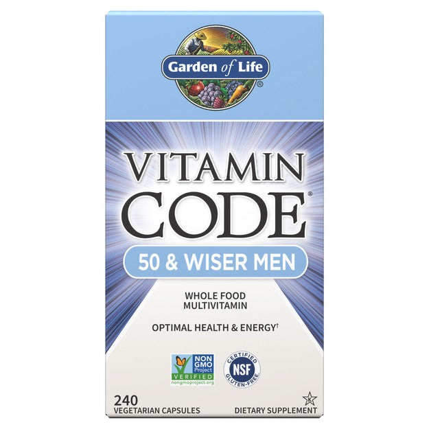 Vitamin Code 50 and Wiser Men - Garden of Life