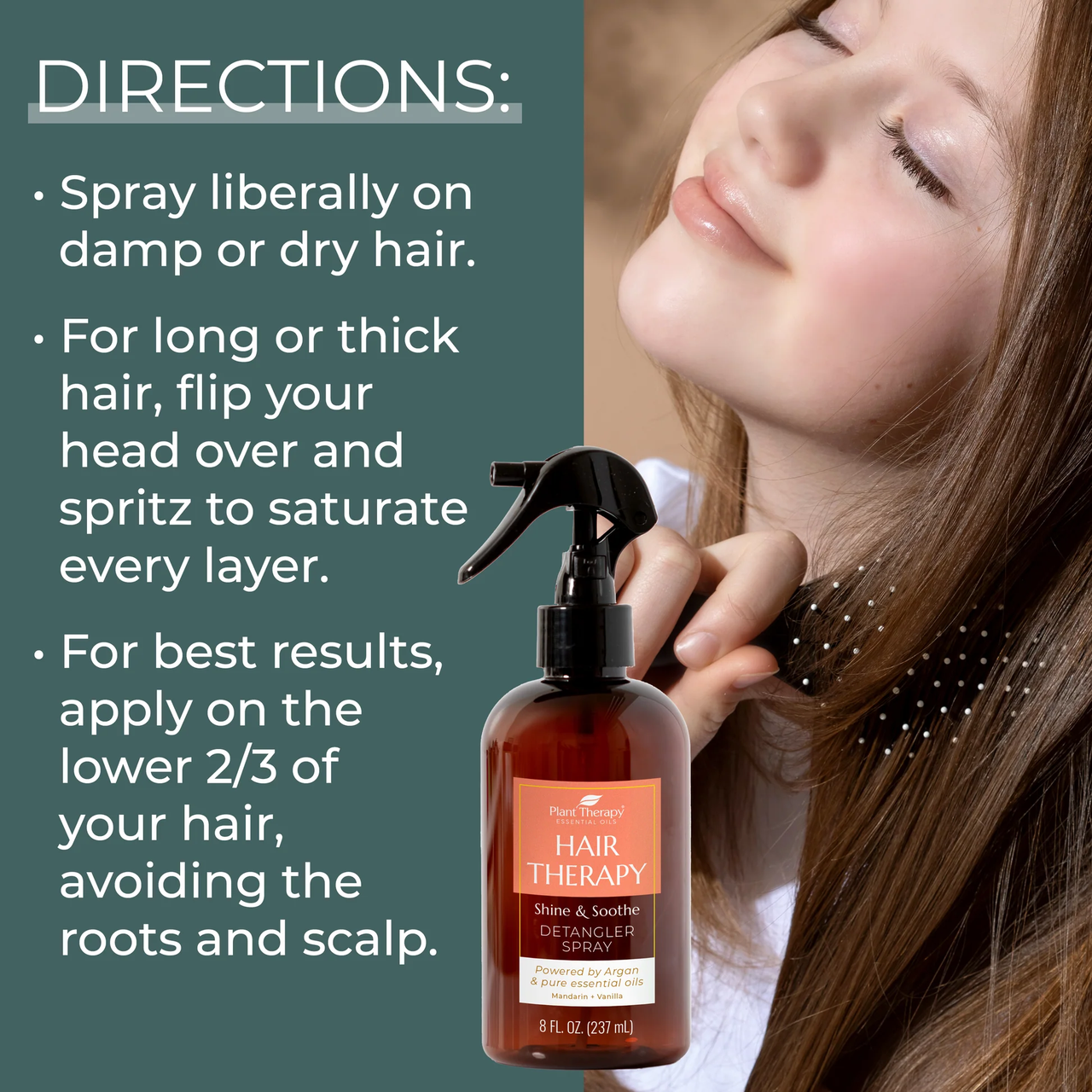 Hair Therapy Shine & Soothe Detangler Spray - Plant Therapy