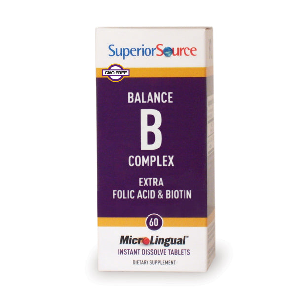 Balance B Complex Extra Folic Acid 800 mcg & Biotin 600 mcg - My Village Green