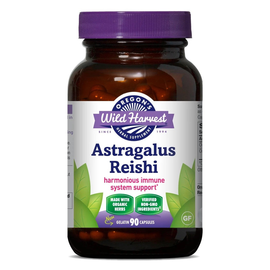 Astragalus Reishi, Organic Capsules - My Village Green