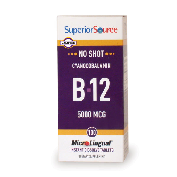 NO SHOT B-12 5,000 mcg (as Cyanocobalamin) - My Village Green