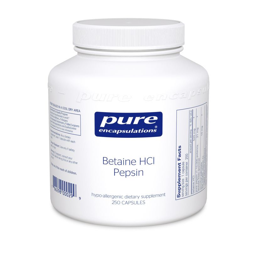 Betaine HCl pepsin