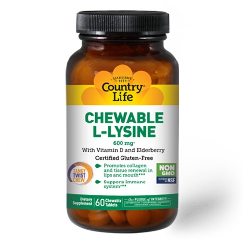 Chewable L-Lysine - Country Life