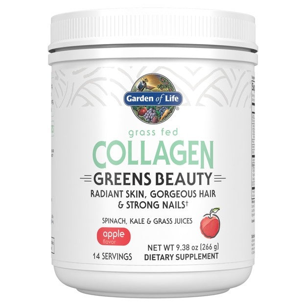 Grass Fed Collagen Greens Beauty Apple - Garden of Life