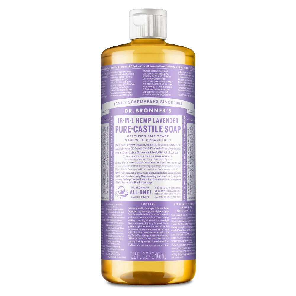 Pure Castile Liquid Soap - Lavender - Dr Bronners