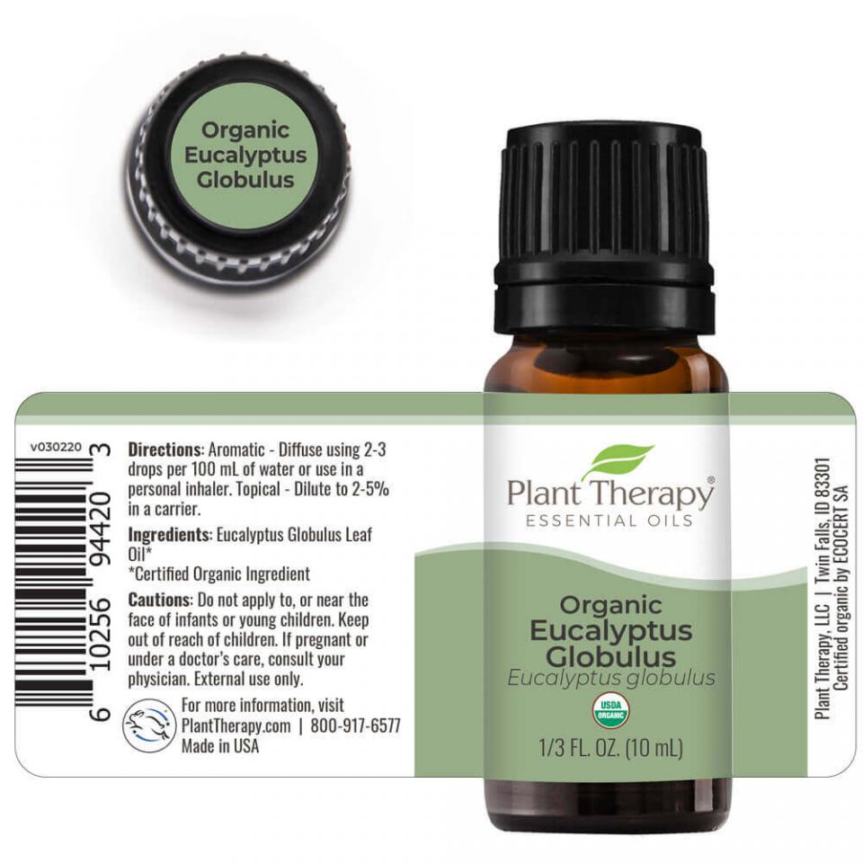 Organic Eucalyptus Globulus Essential Oil