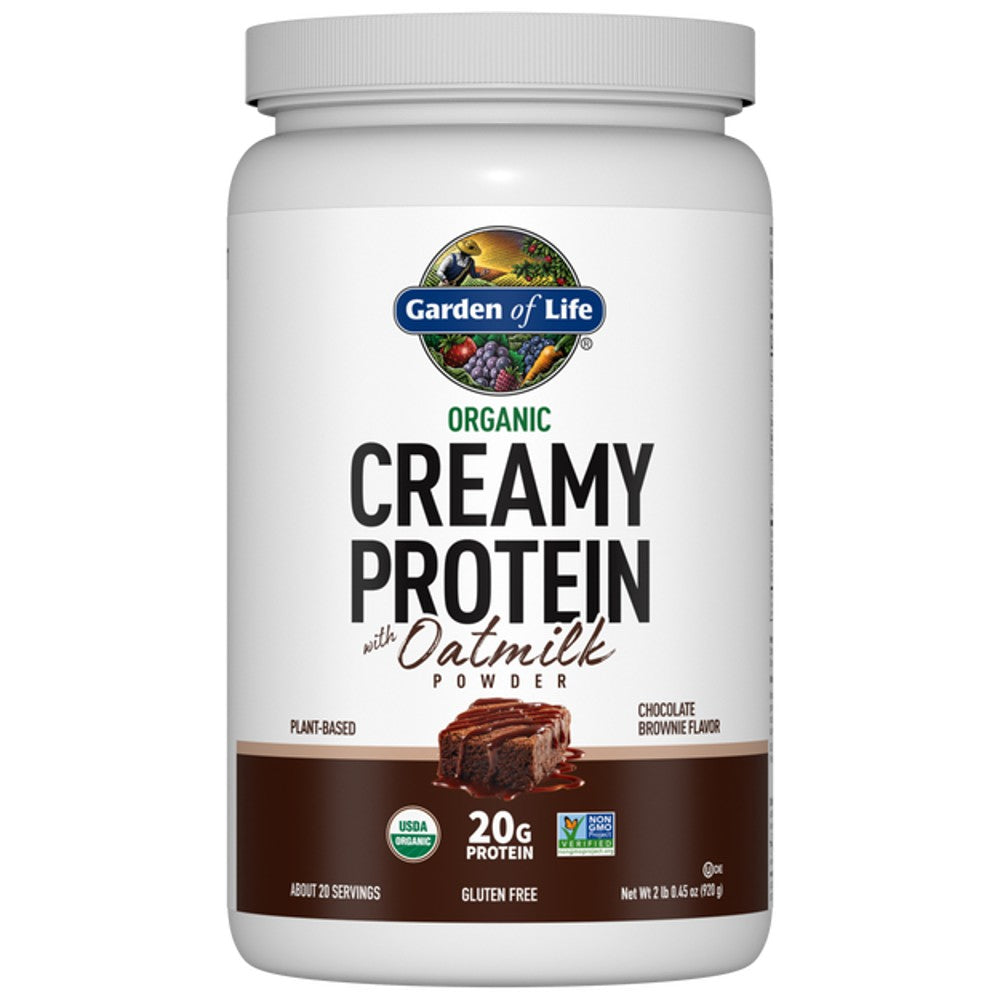 Organic Creamy Protein with Oatmilk – Chocolate Brownie - Garden of Life