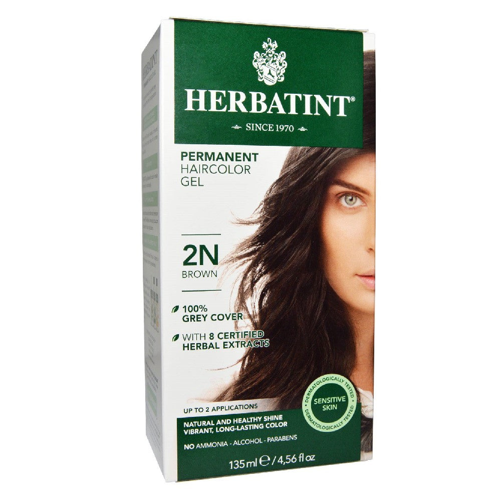 Permanent Haircolor Gel, 2N, Brown