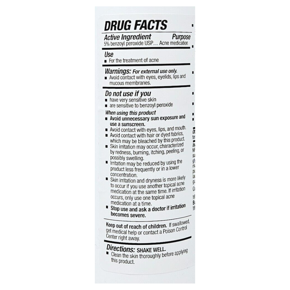 Benzoyl Peroxide Topical Wash