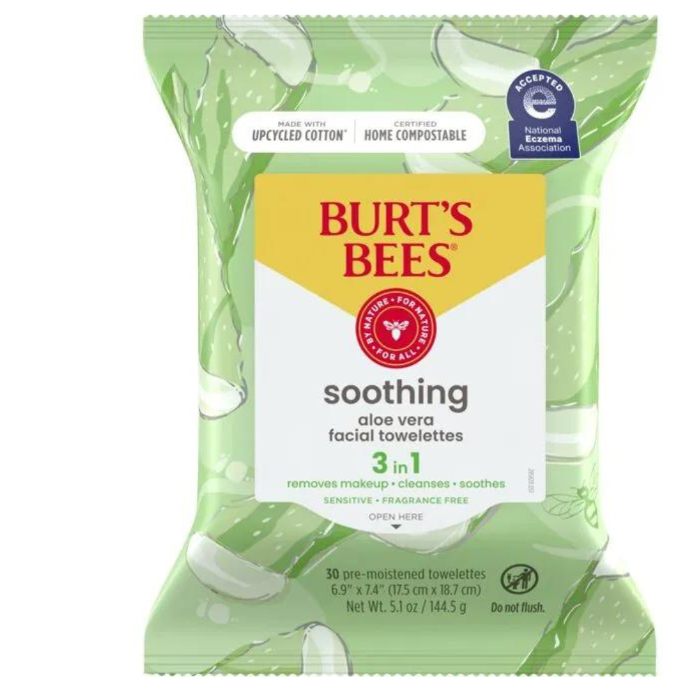 Sensitive Facial Cleansing Towelettes with Aloe Vera