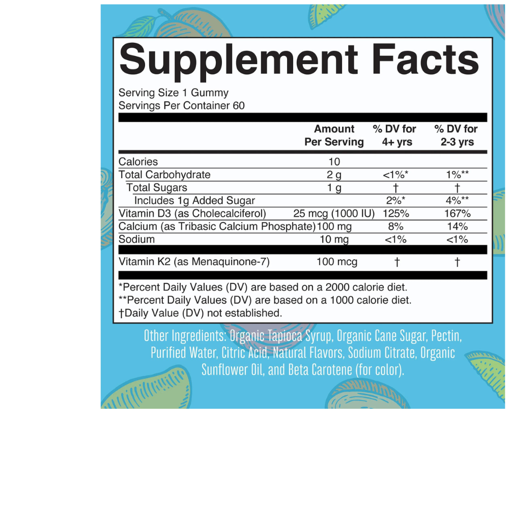 K2 + D3 Calcium Gummies