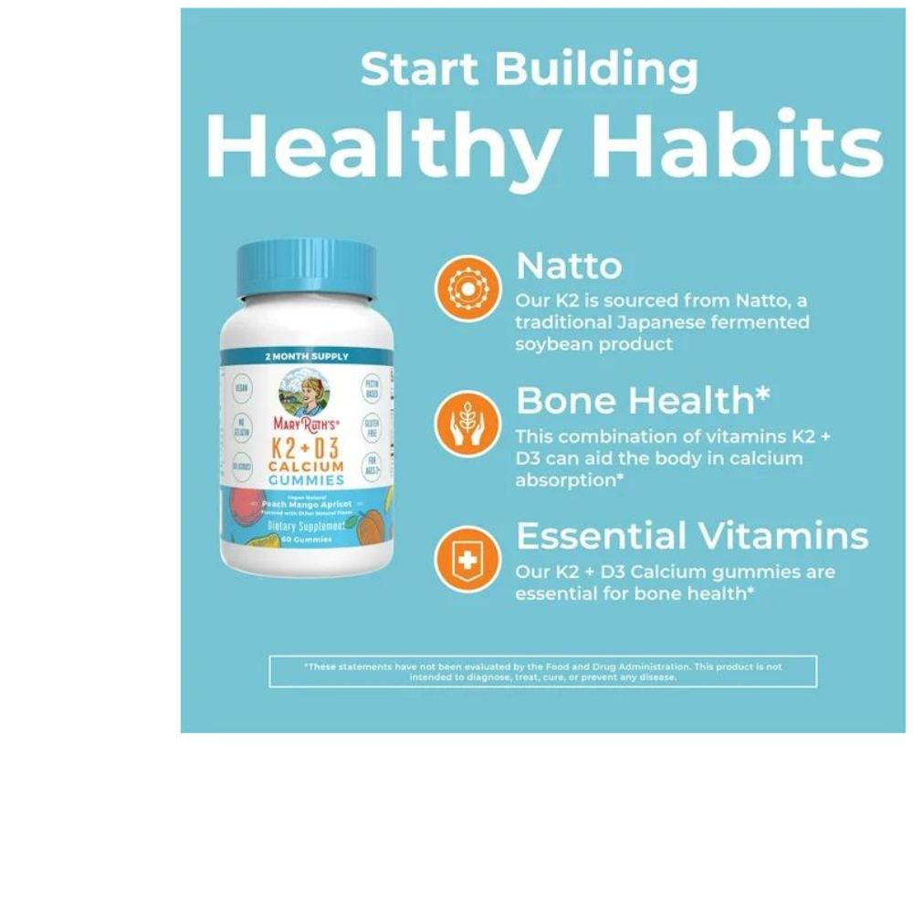 K2 + D3 Calcium Gummies