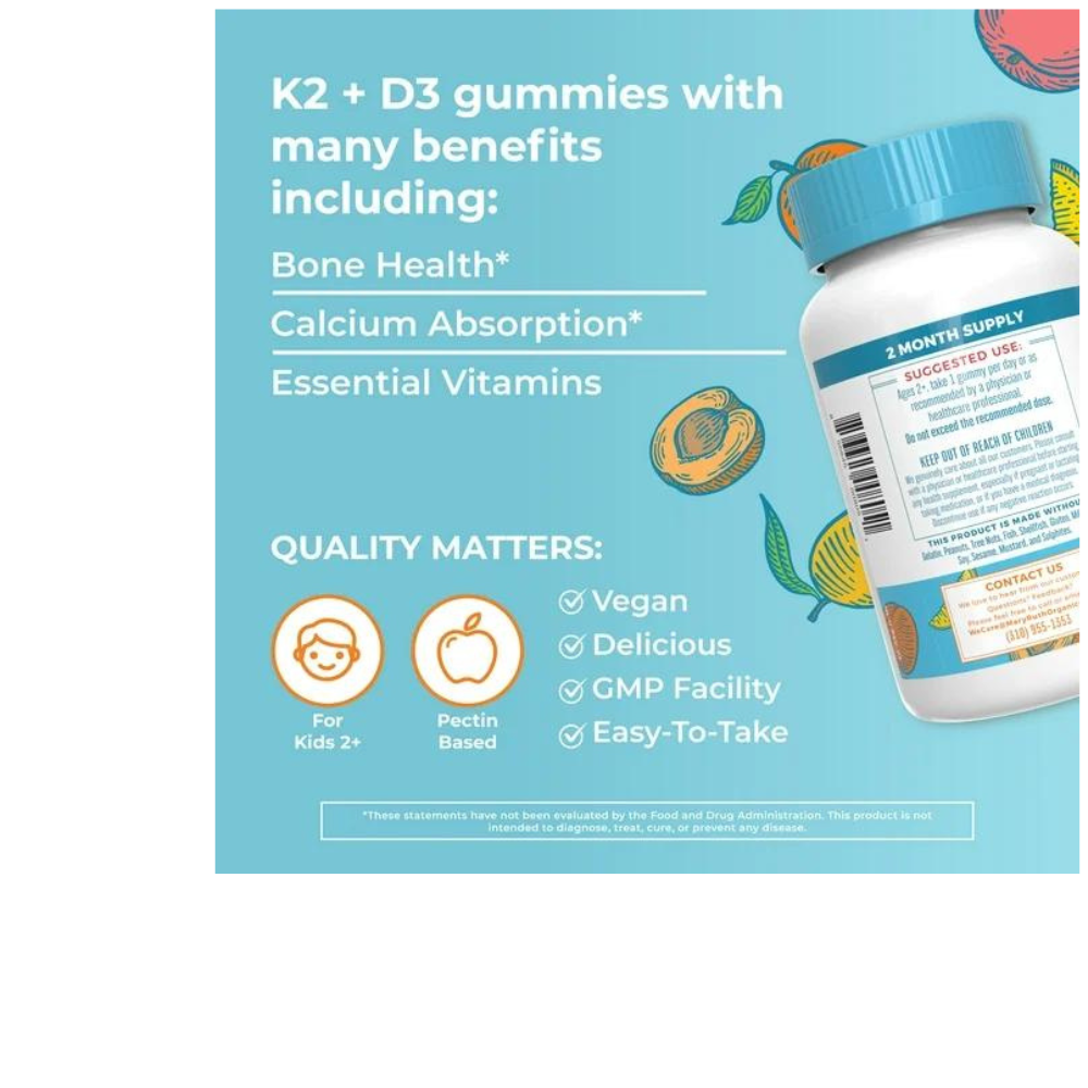 K2 + D3 Calcium Gummies