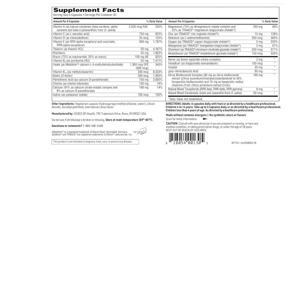 Multithera 1 Capsule Formula