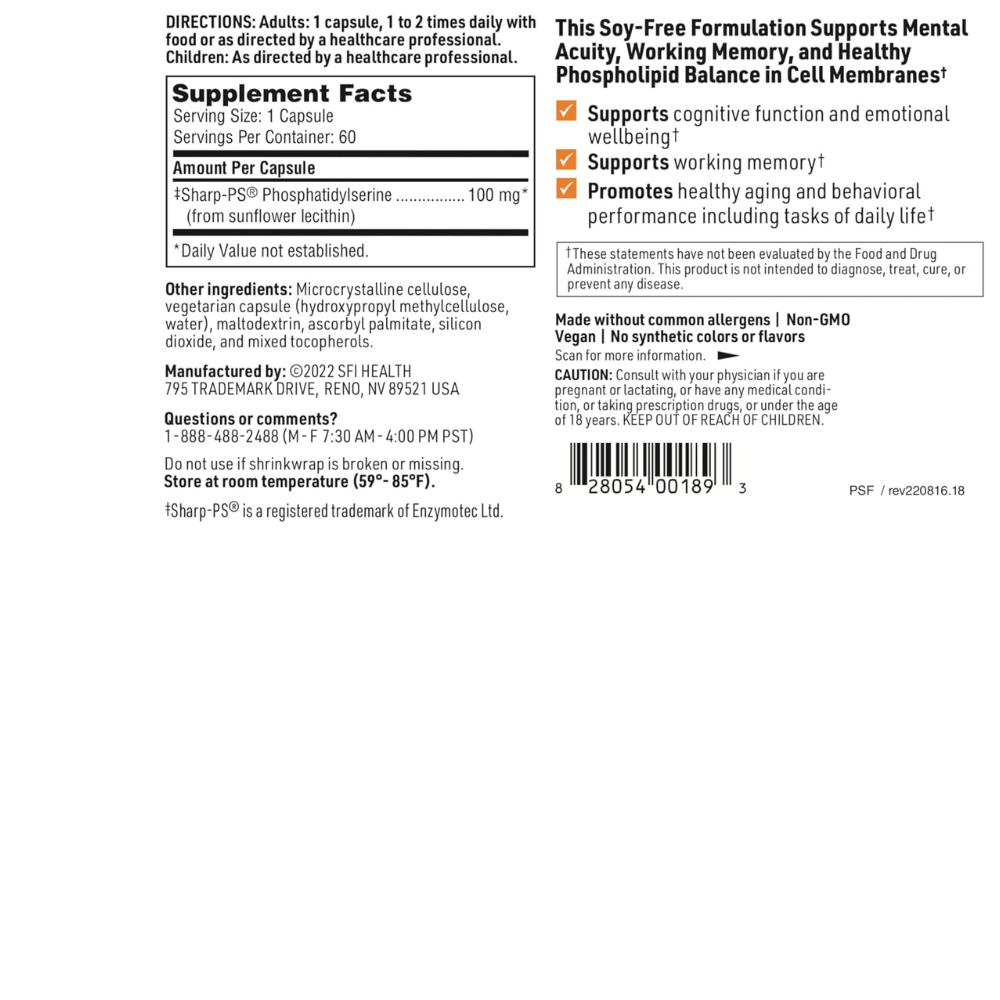 SeraBella (Phosphatidyl Serine SF)