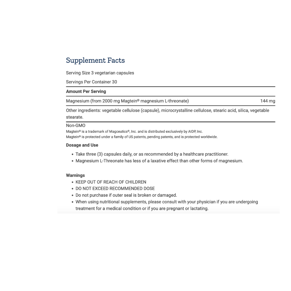 Neuro-Mag Magnesium L-Threonate