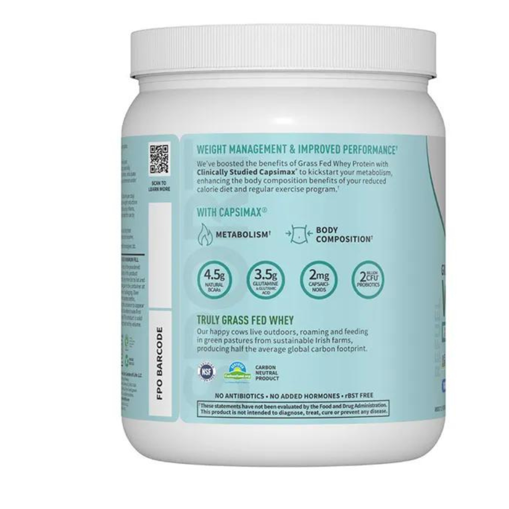 Sport Grass Fed Whey+ Weight Management Protein Powder - Vanilla