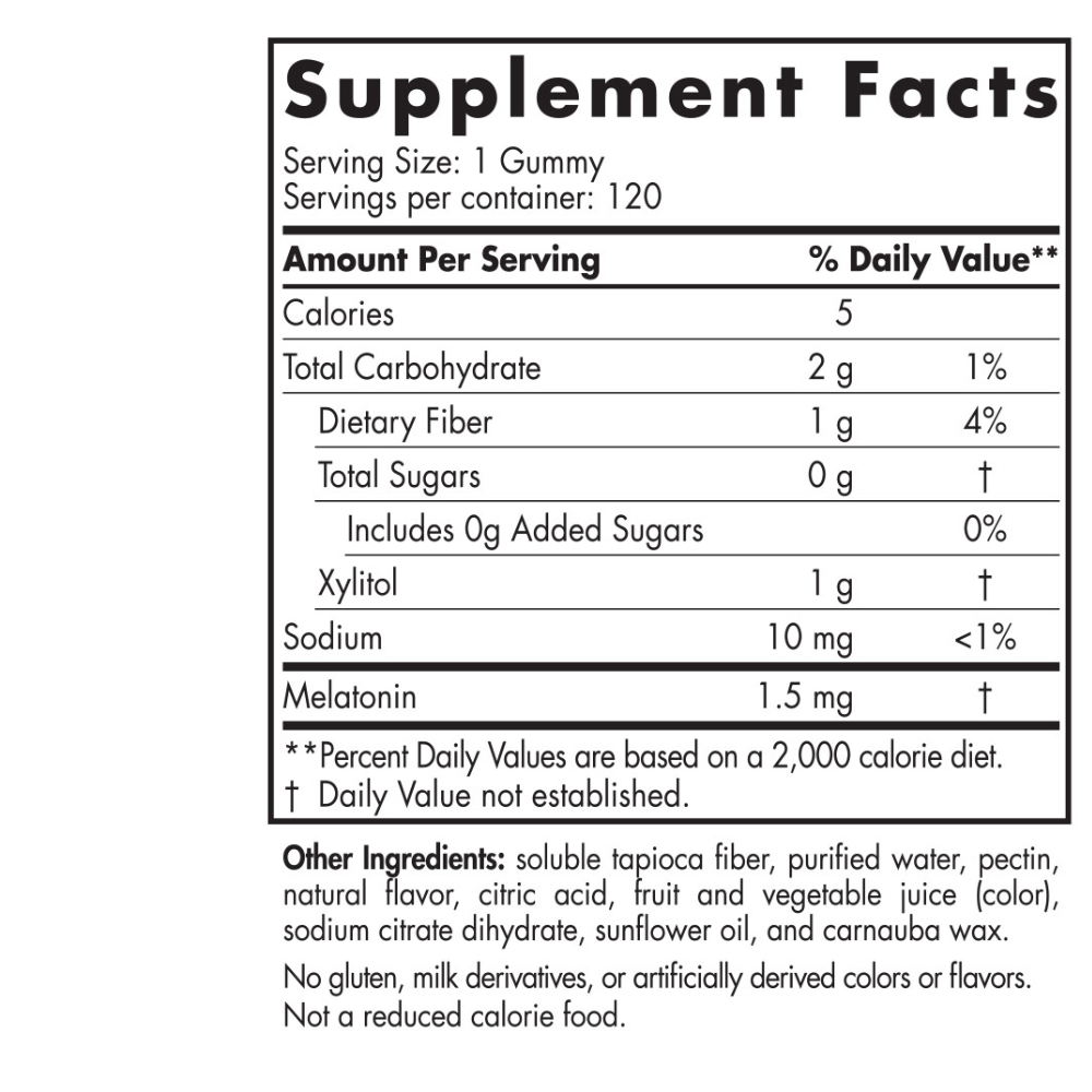 Zero Sugar Melatonin Gummies