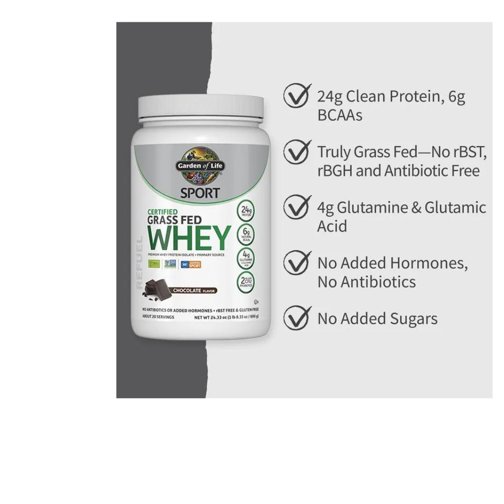 SPORT Certified Grass Fed Whey Powder - Chocolate