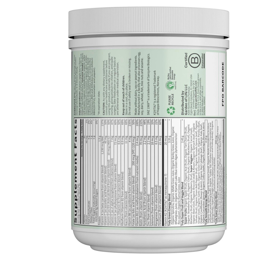 Sport Organic Greens Powder - Apple Berry