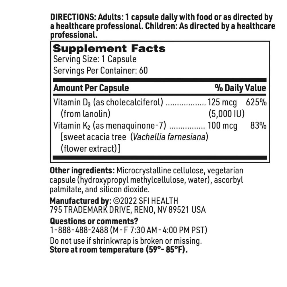 Vitamin D Plus K