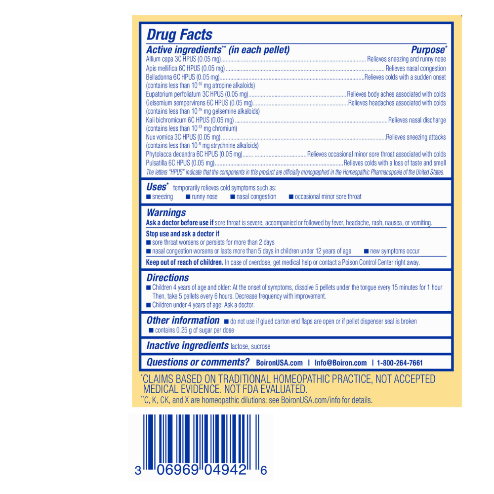 ColdCalm Kids Pellets
