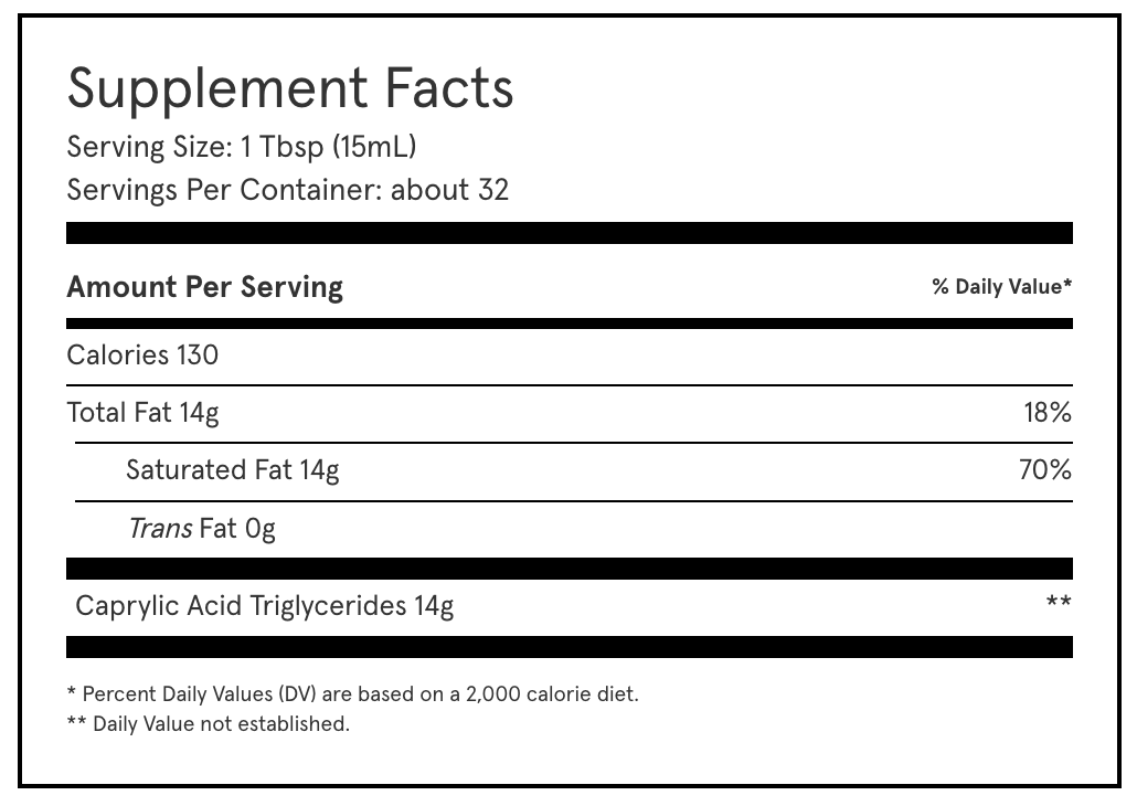 Brain Octane C8 MCT Oil