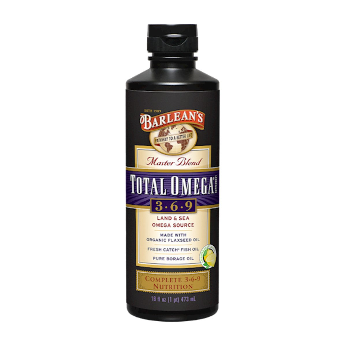 Total Omega 3-6-9 Lemonade Flavor - Barleans