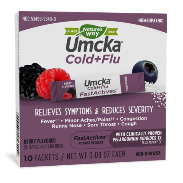 Umcka FastActives Berry Cold+Flu - My Village Green