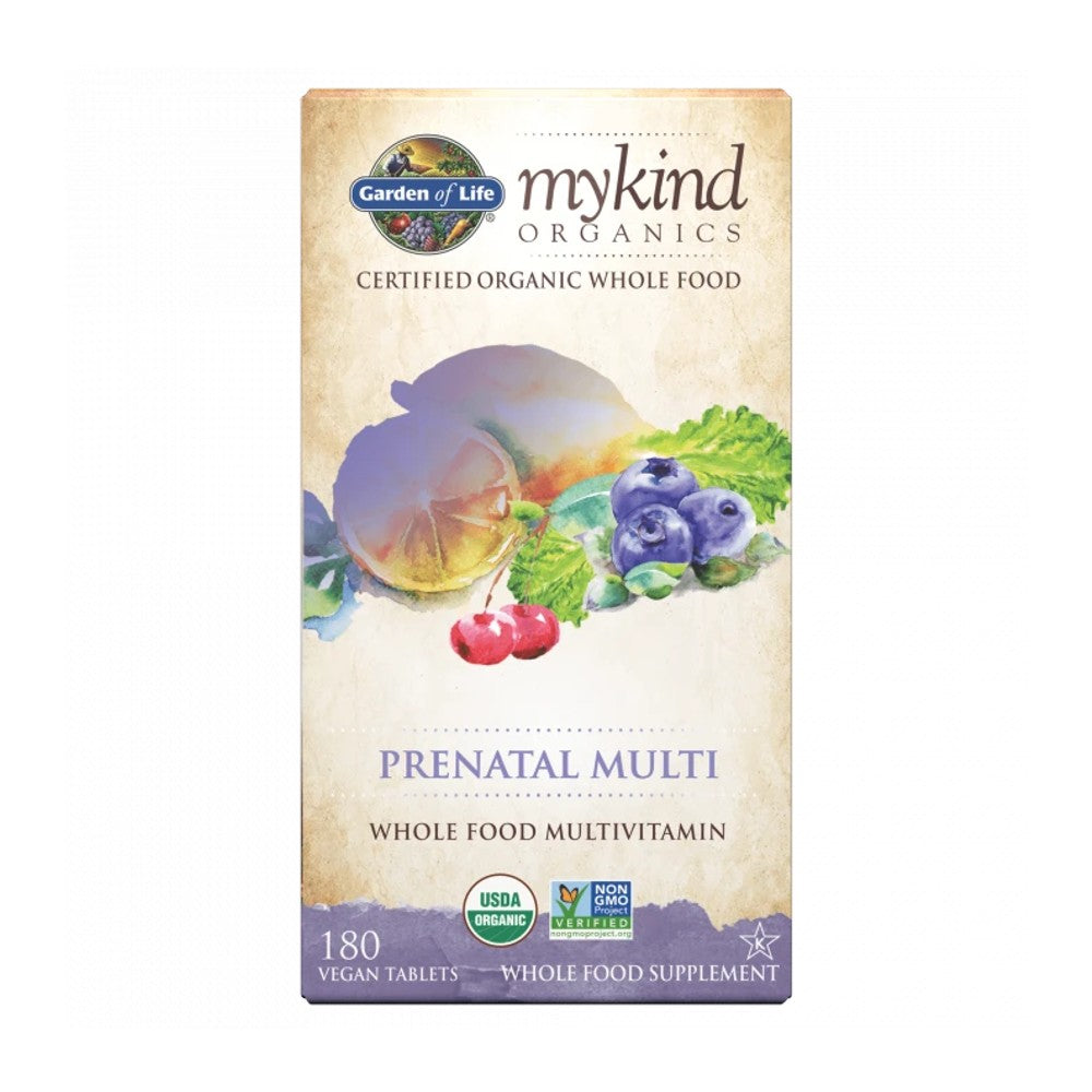 Organics Prenatal Vegan Whole Food Multivitamin Tablets - Garden of Life